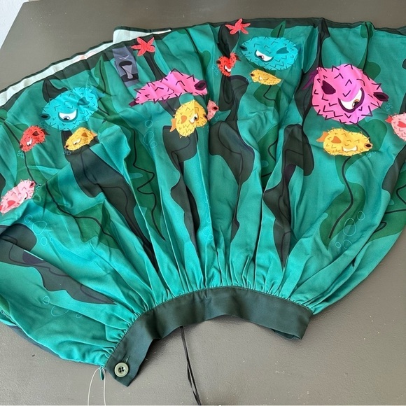 The Oblong Box Shop Puffer Fish Skirt Tiki Beach Pinup Small Midi Retro Starfish - Picture 6 of 16